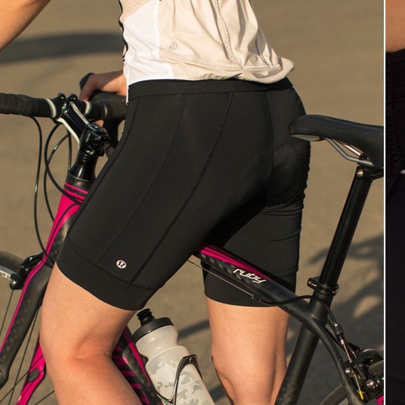NWT Lululemon Paceline short size 10 HOT PINK *black photo is just for visual* - Picture 1 of 10